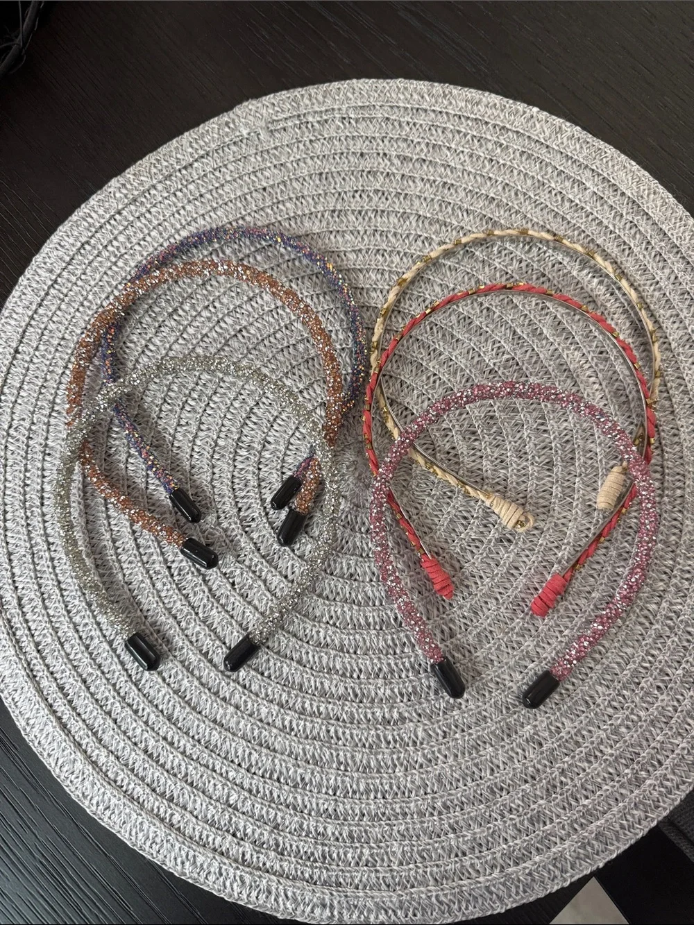 Sparkle Multicolor and Pink Headband Set - Unbranded set of 6
